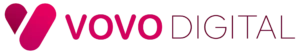 Long-form version of the VOVO Digital logo.