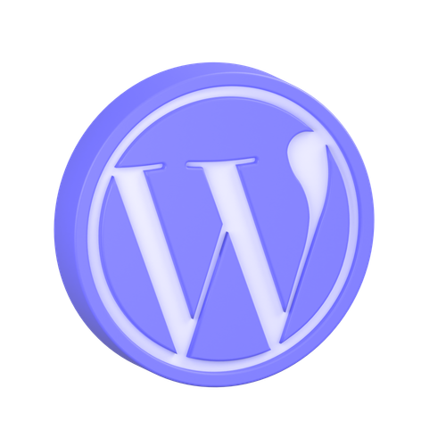 The WordPress logo.