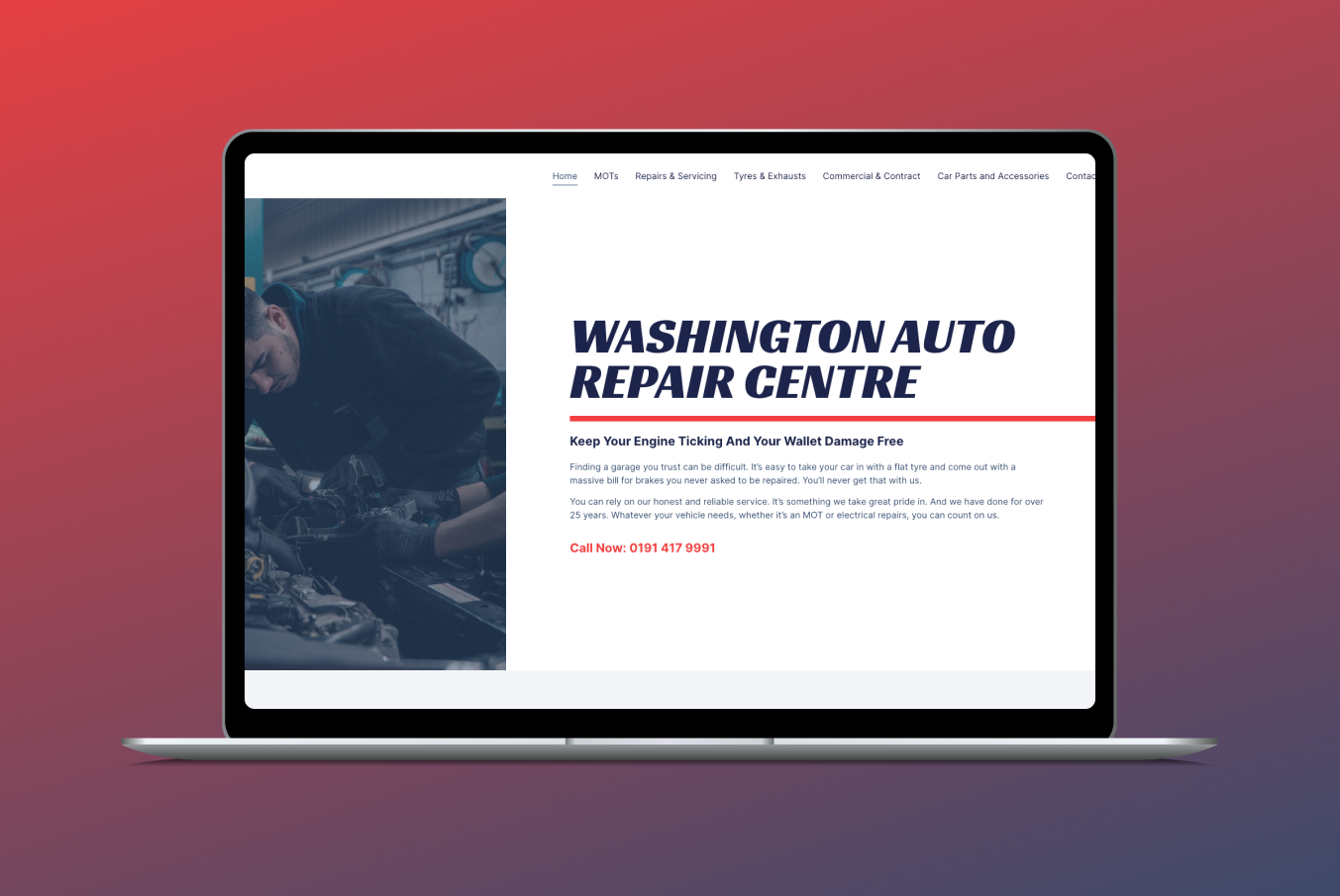 Washington Auto Repair Centre – After Washington Auto Repair Centre's new website home page