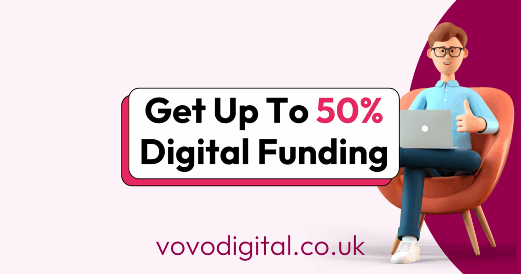 get up to 50% digital funding