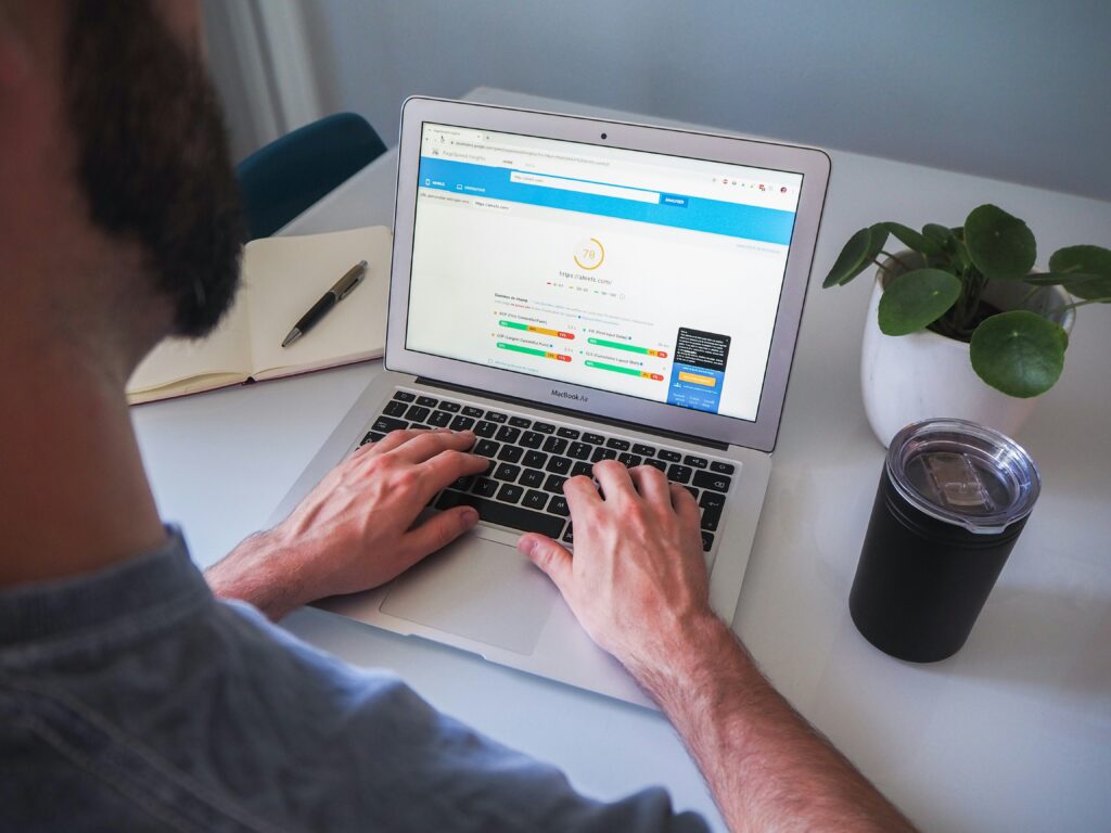pagespeed insights showing website speed of a URL